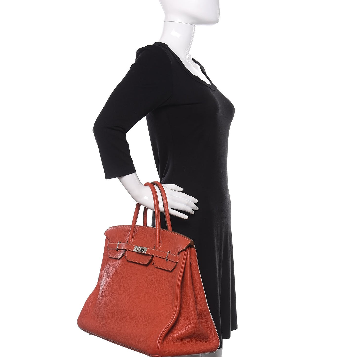 Taurillon Clemence Birkin 40 Sanguine