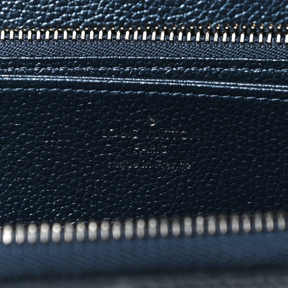 Louis Vuitton Metallic Empreinte Monogram Zippy Wallet Navy Nacre 6 of 9