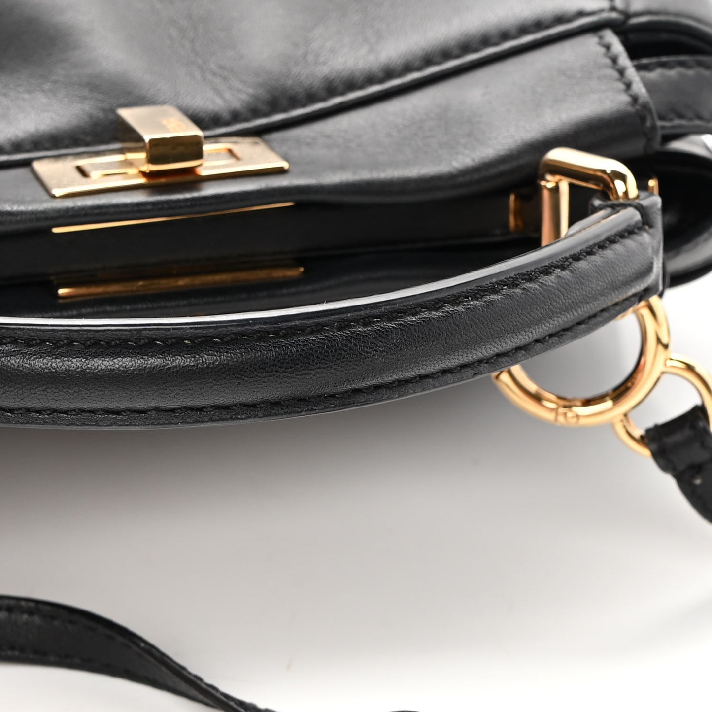 Nappa Mini Peekaboo Iconic Satchel Black