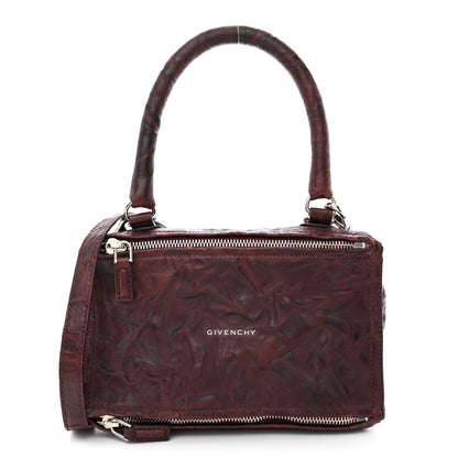 Givenchy Tumbled Sheepskin Small Pandora Oxblood 1 of 10