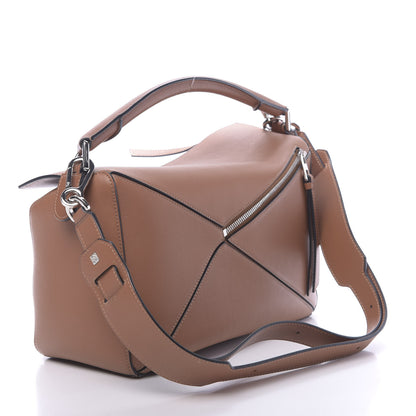 Loewe Calfskin Medium Puzzle Bag Tan 3 of 10