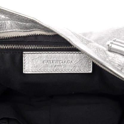 Balenciaga Metallic Agneau Giant 12 Silver Hardware City Gris Aluminum 7 of 14