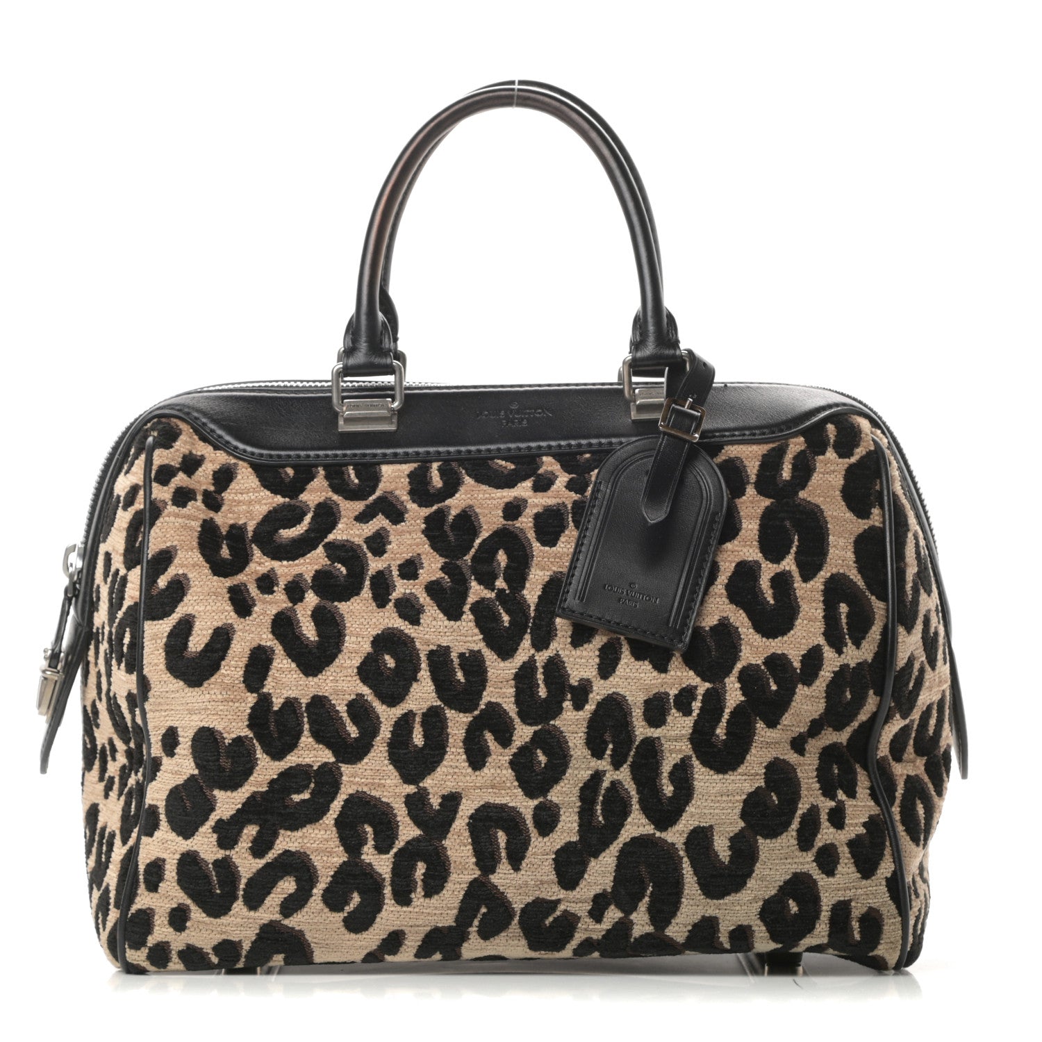 Louis Vuitton Jacquard Velvet Leopard Print Stephen Sprouse Speedy 1 of 14