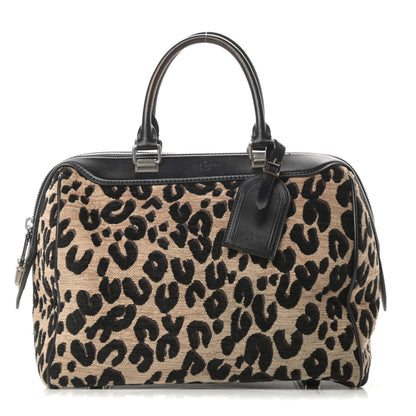 Louis Vuitton Jacquard Velvet Leopard Print Stephen Sprouse Speedy 1 of 14
