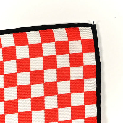Chanel Silk Coco CC Scarf Red White Black 3 of 3