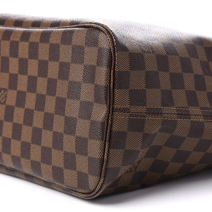 Louis Vuitton Damier Ebene Neo Neverfull MM Rose Ballerine 8 of 9