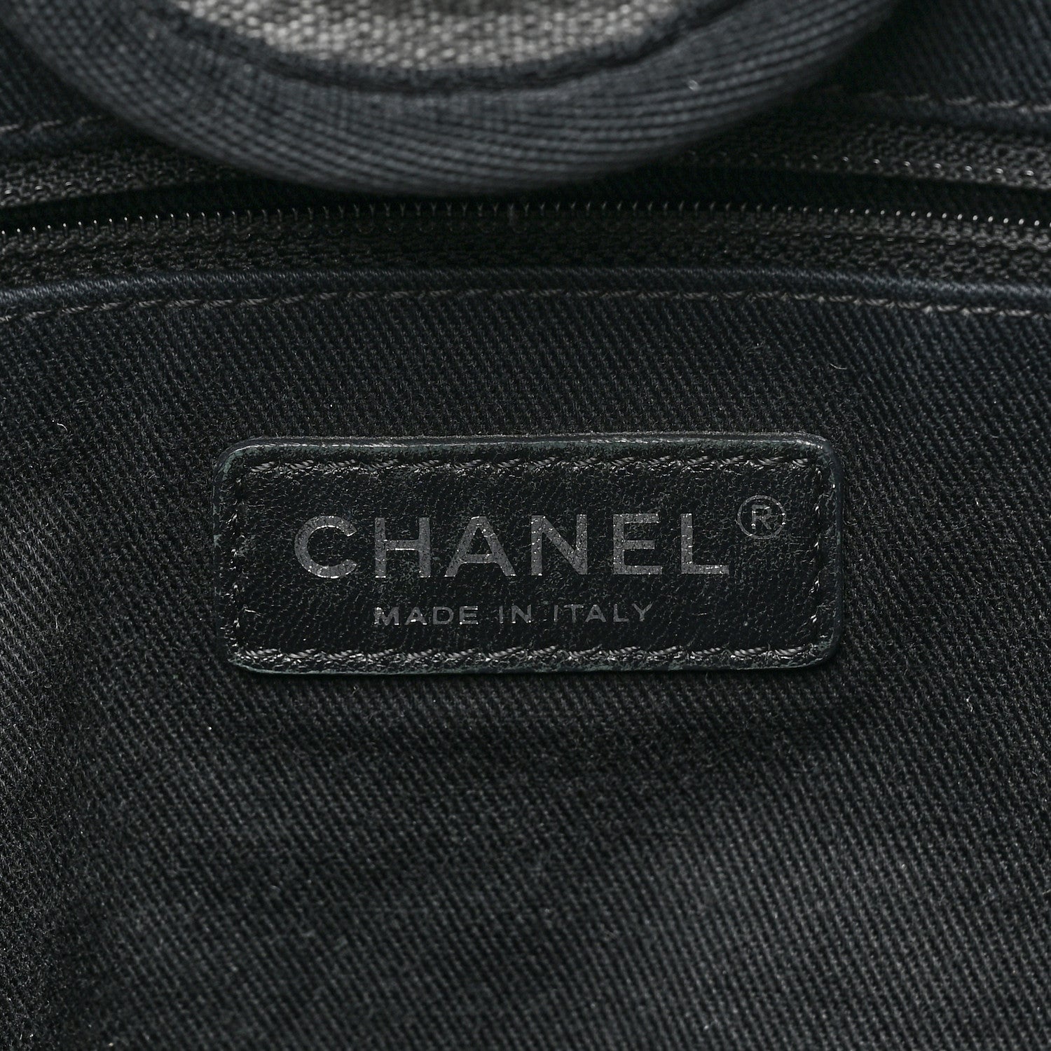 Chanel Canvas Large Deauville Tote Grey 6 of 11