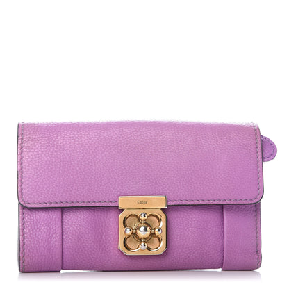 Chloe Calfskin Elsie Long Wallet Purple 1 of 9