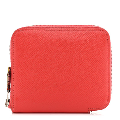 Hermes Epsom Silk'in Compact Wallet Rose Jaipur 1 of 7