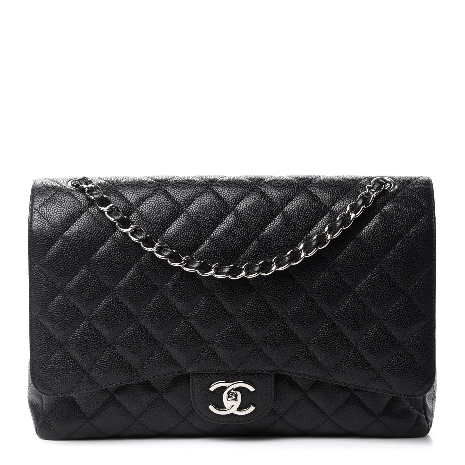 Chanel Caviar Quilted Maxi Double Flap Black 1 of 12