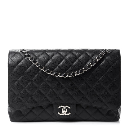 Chanel Caviar Quilted Maxi Double Flap Black 1 of 12