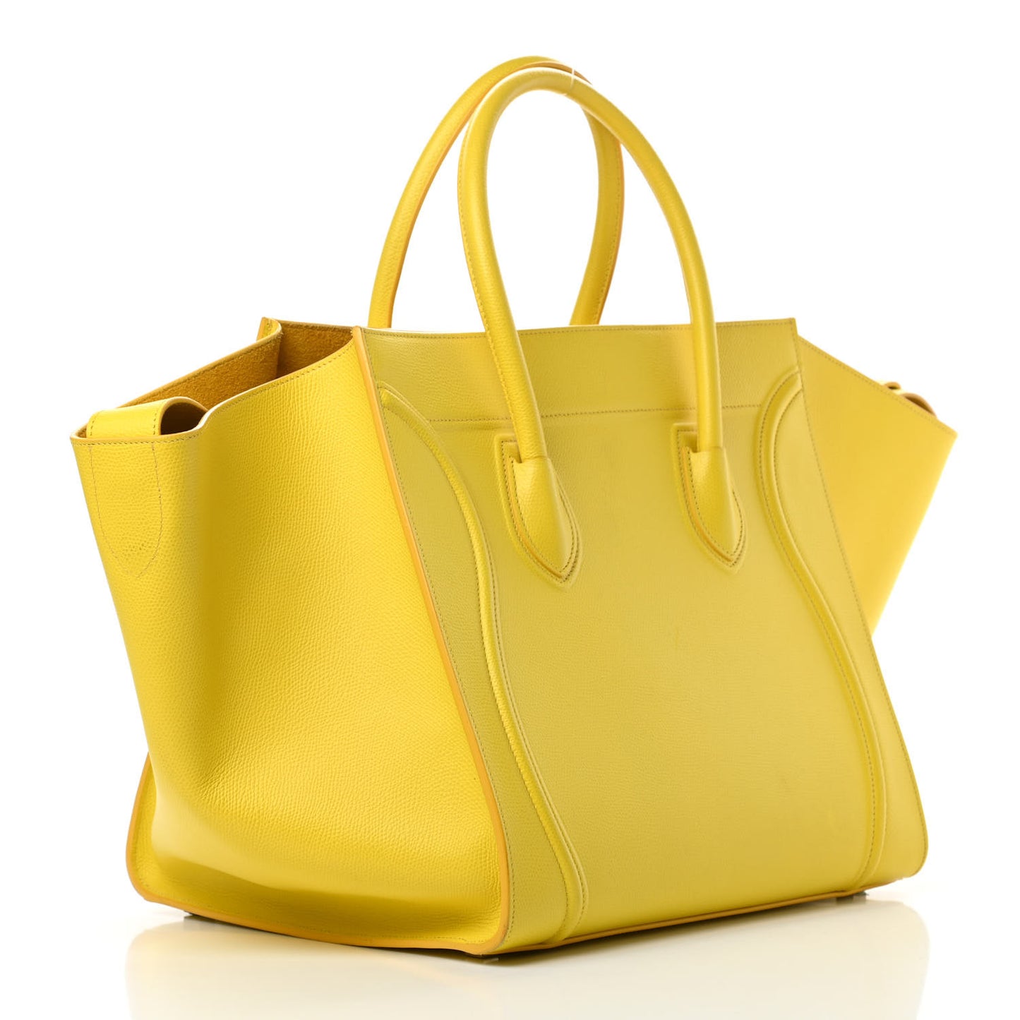 Grained Calfskin Medium Phantom Luggage Yellow