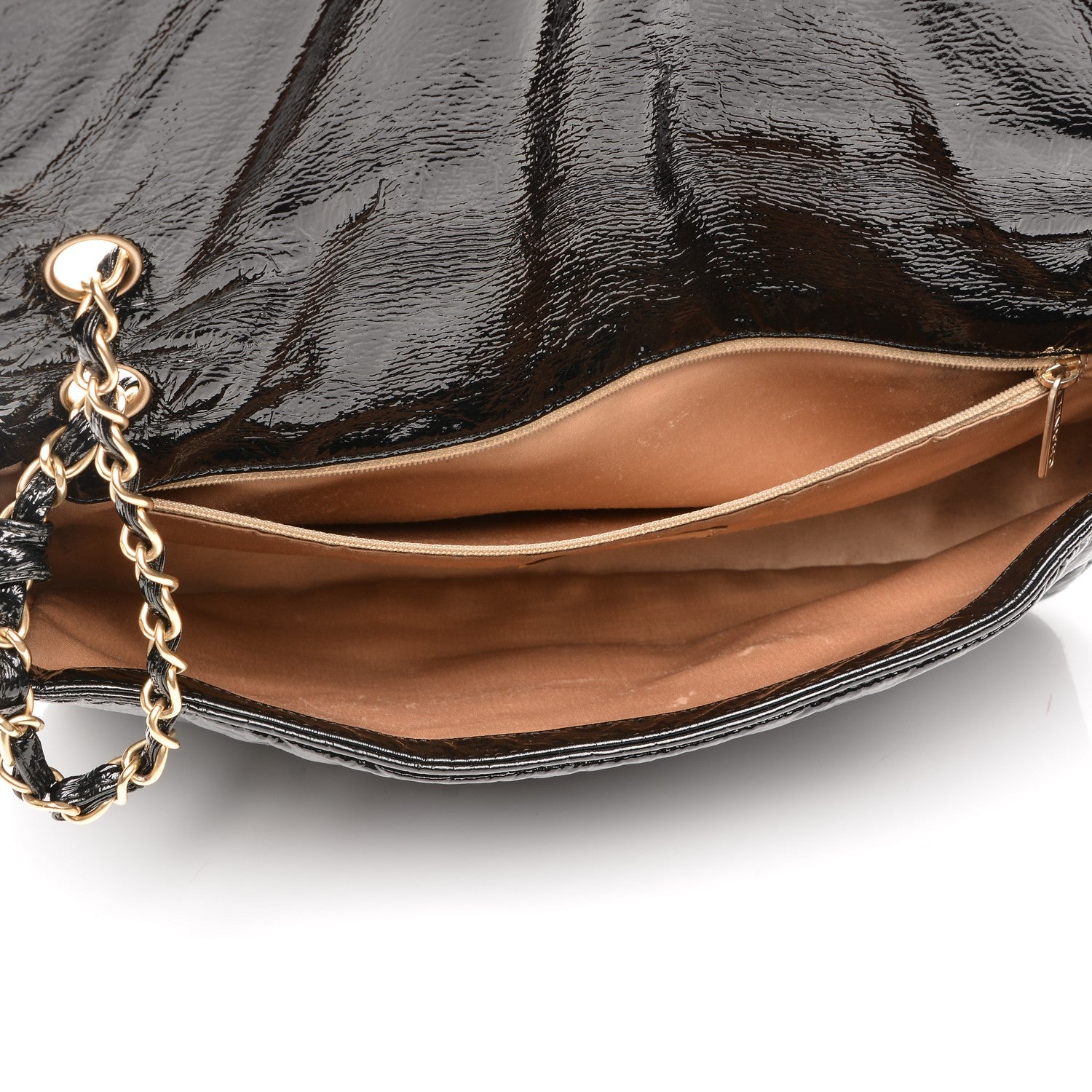 Chanel Vinyl Medium Rock and Chain Flap Black 5 of 7