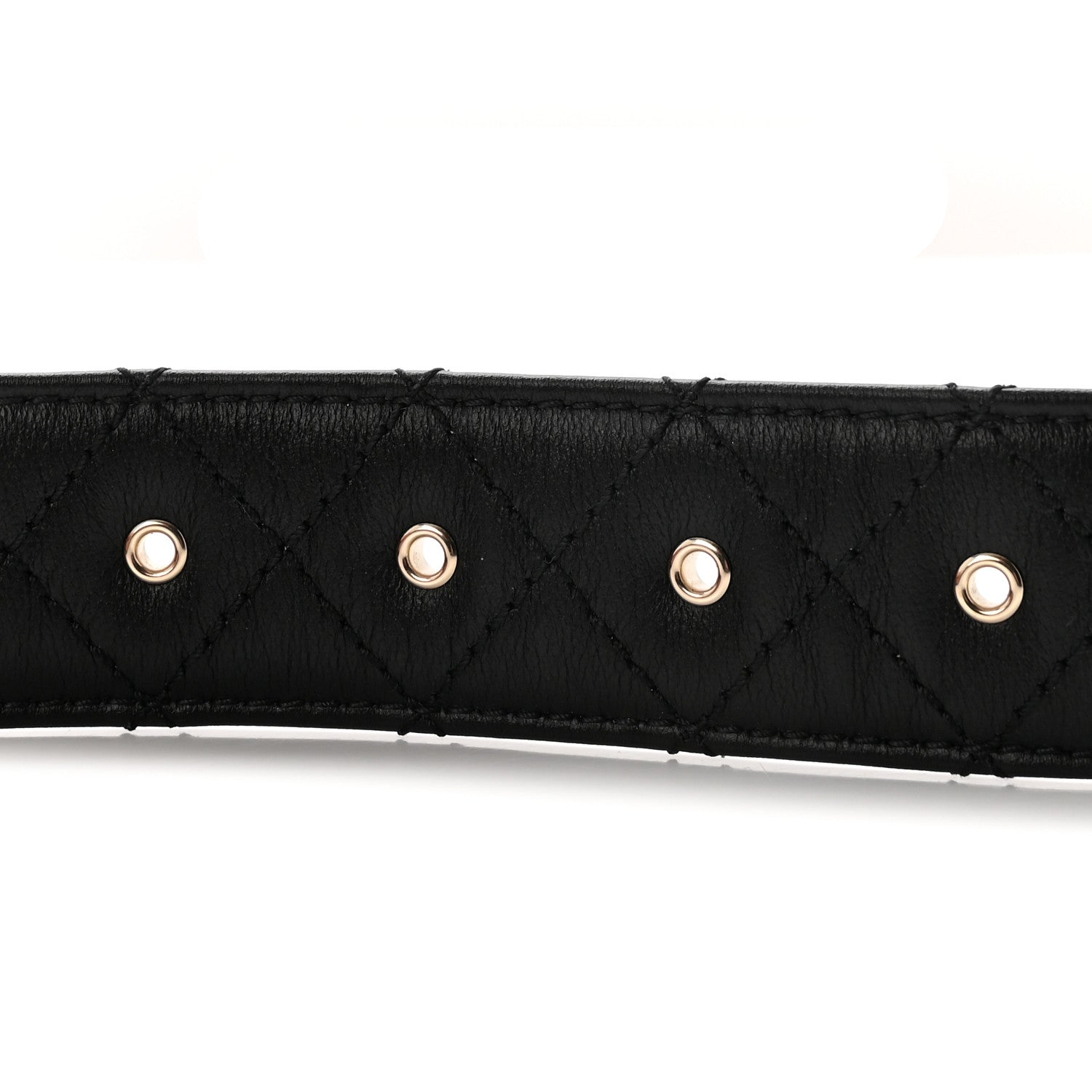 Chanel Lambskin Quilted CC Chain Belt 85 34 Black 3 of 7