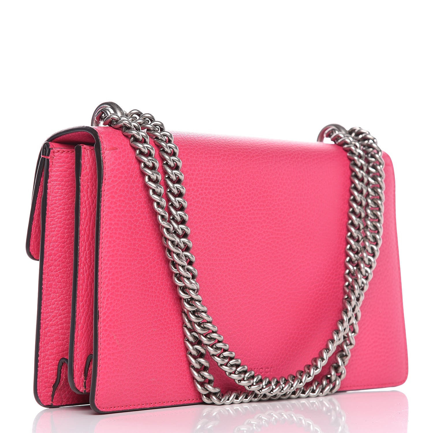 Gucci Pebbled Calfskin Embellished Guccify Small Dionysus Shoulder Bag Rosa 3 of 10