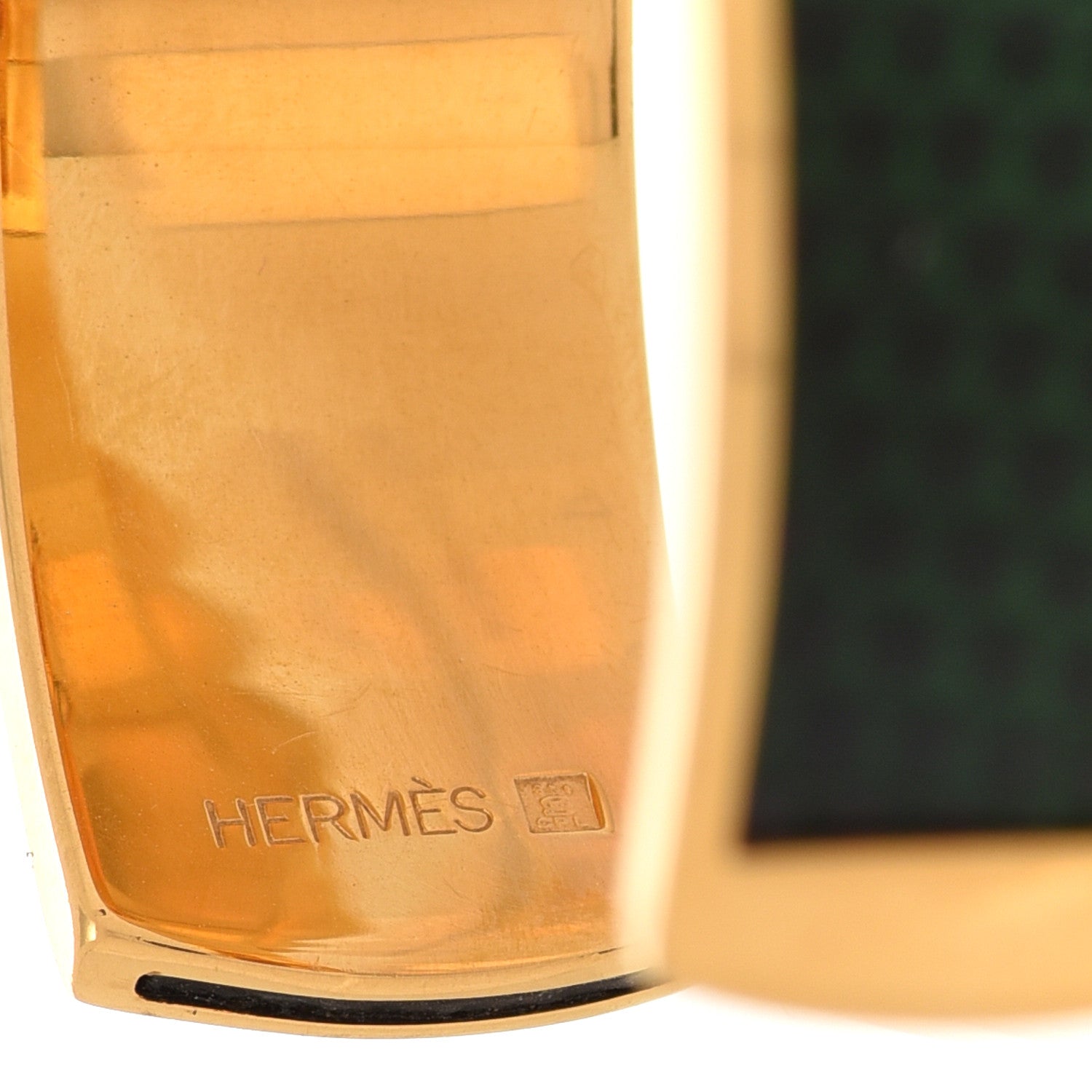 Hermes Lizard Cuff Vert Fonce 4 of 5