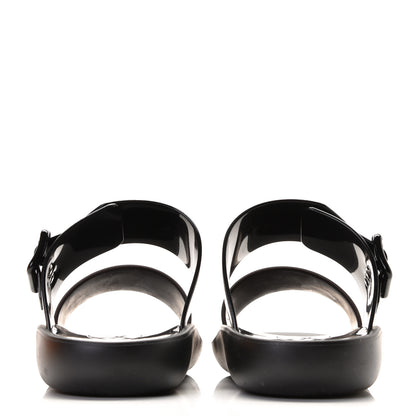 Louis Vuitton Monogram Sunbath Flat Mule Sandals 37 Black 6 of 12