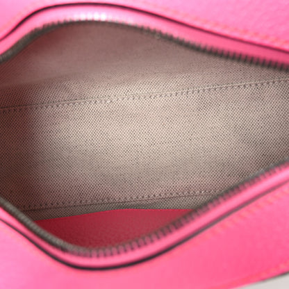 Gucci GG Supreme Monogram Textured Dollar Calfskin Web Ophidia Small Crossbody Bag Beige Ebony Fuchsia 5 of 10