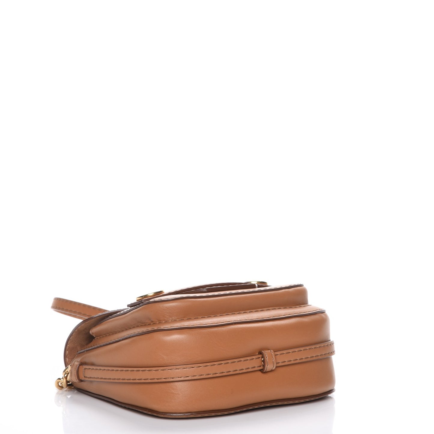 Eco Alter Nappa Popper Shoulder Bag Camel