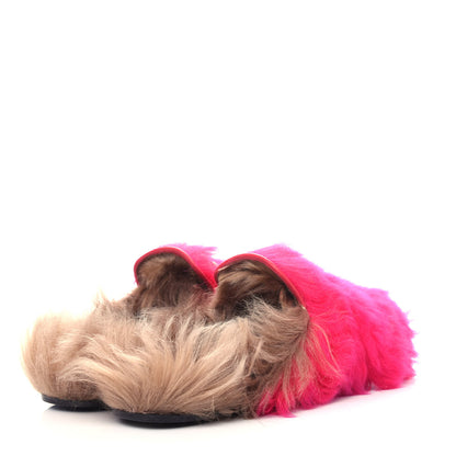Gucci Merino Wool Womens Princetown Slippers 38 Raspberry Lipstick Natural 4 of 10