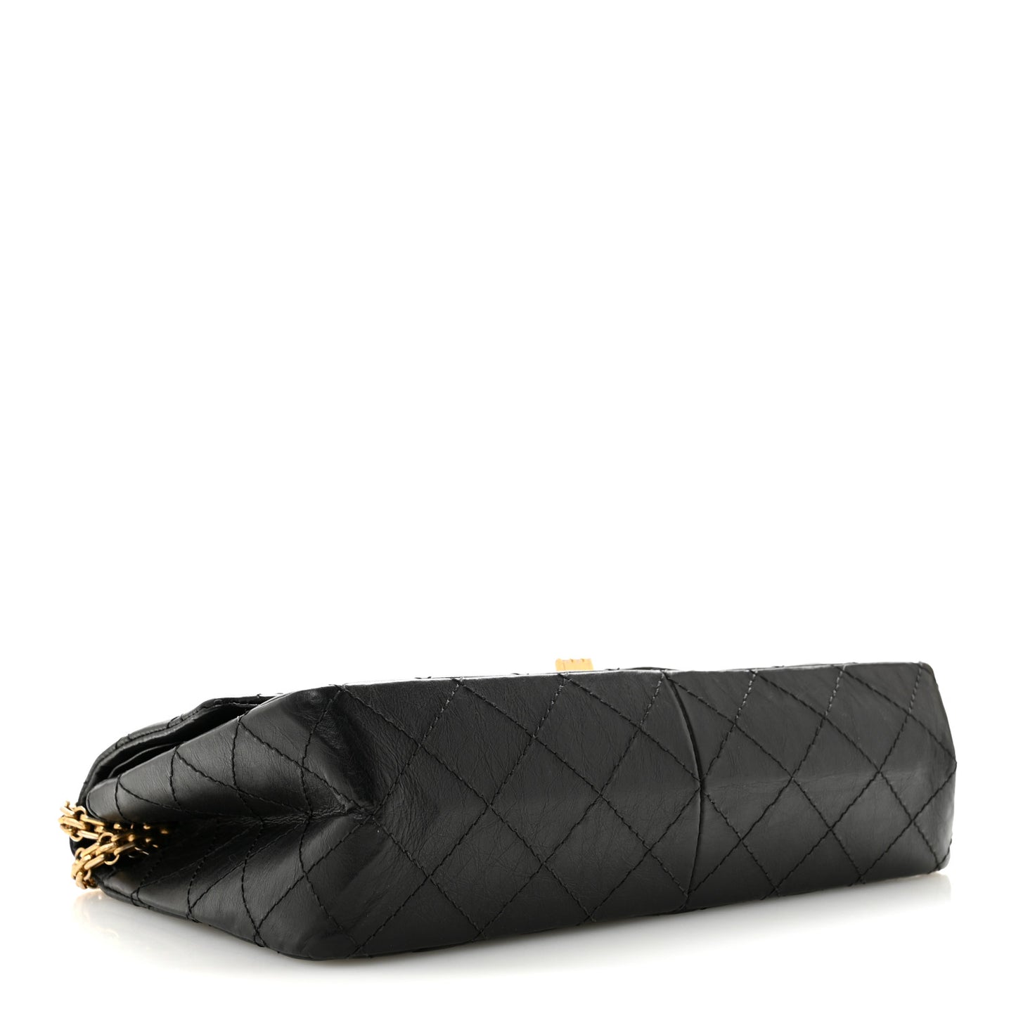 Aged Calfskin Quilted 2.55 Reissue 226 Flap Black