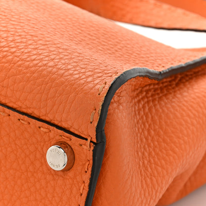 Fendi Cuoio Romano Selleria Bi-Color Medium Peekaboo Iconic Satchel Orange Stone 13 of 17