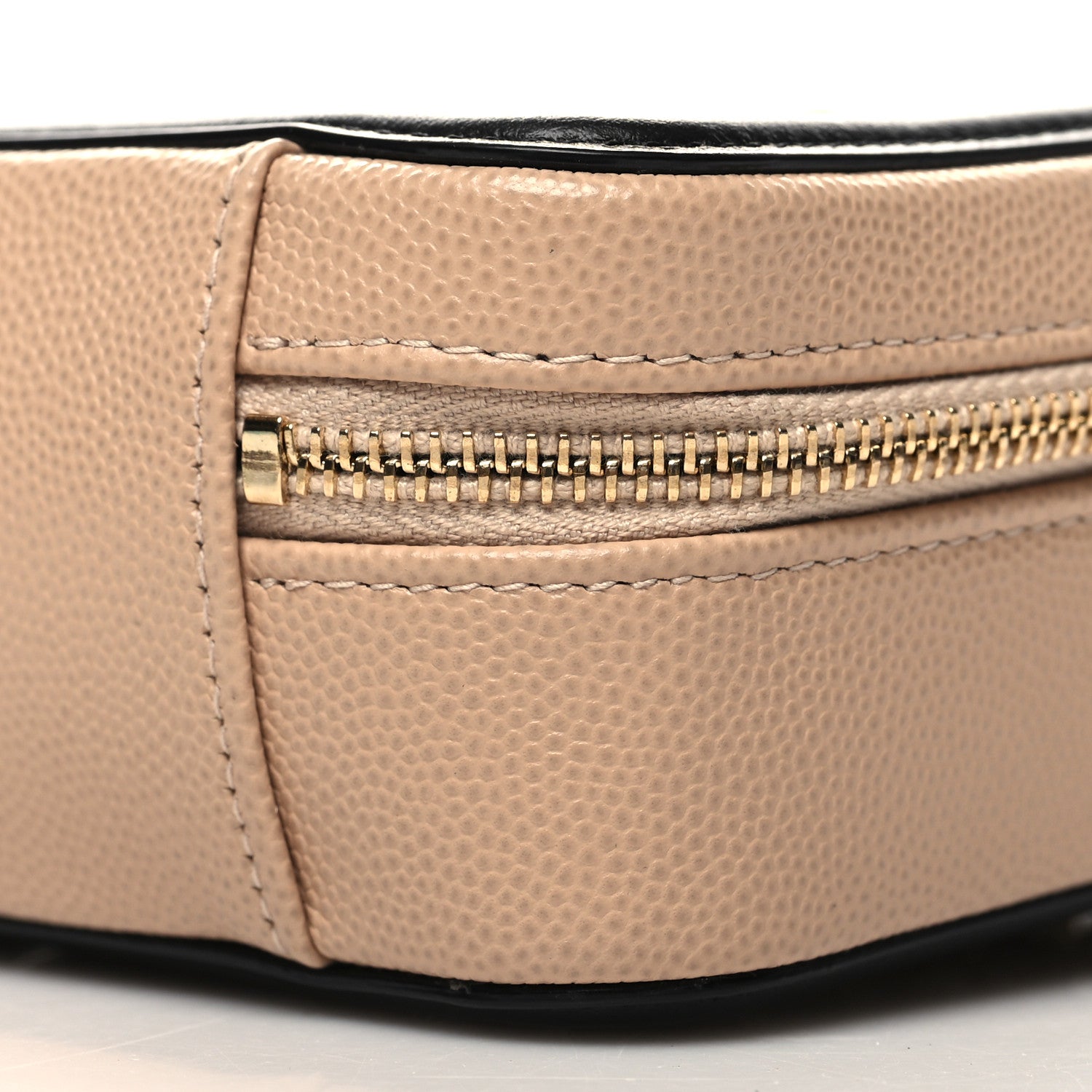 Chanel Caviar Quilted CC Filigree Vanity Clutch With Chain Beige Black 10 of 10