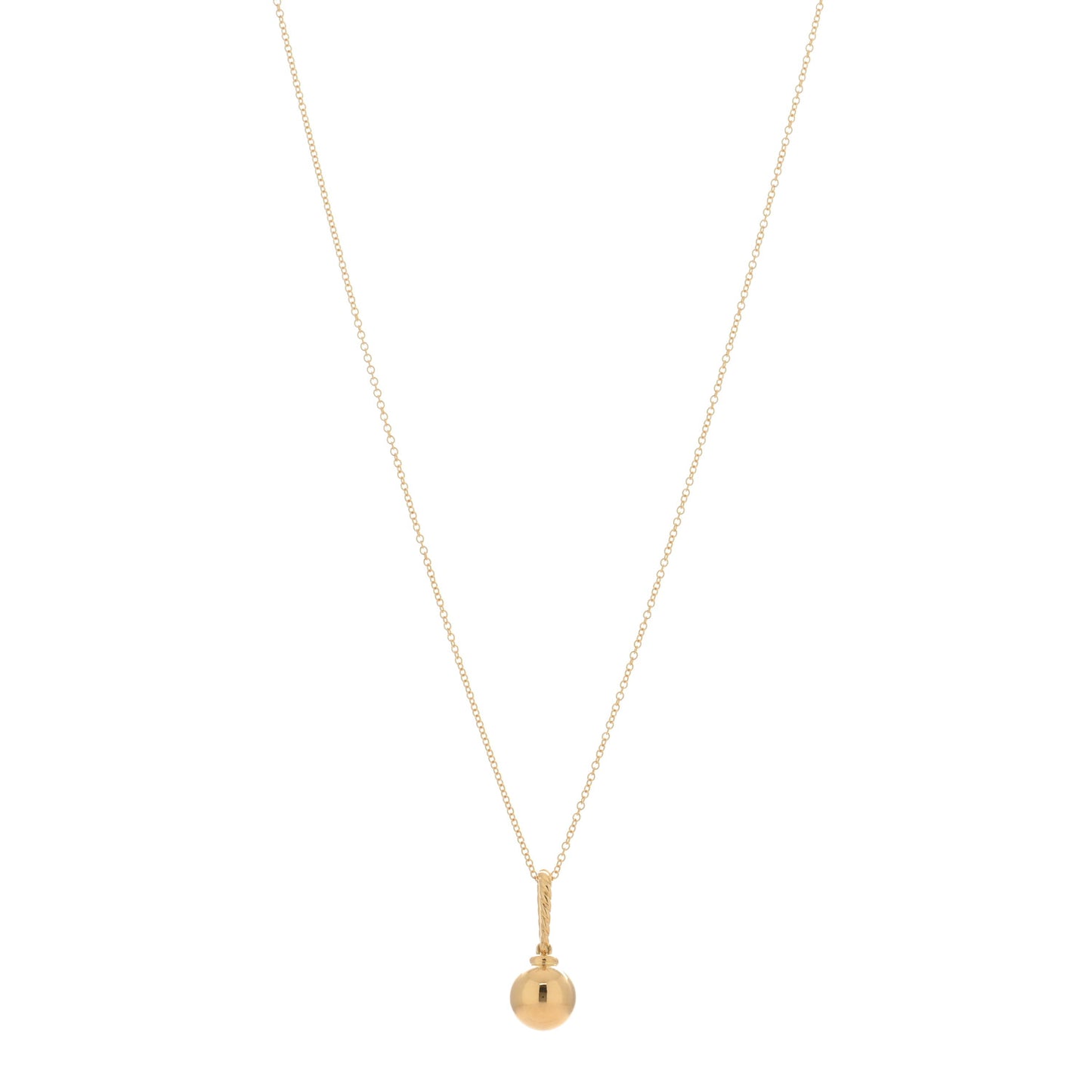 18K Yellow Gold Solari Drop Necklace