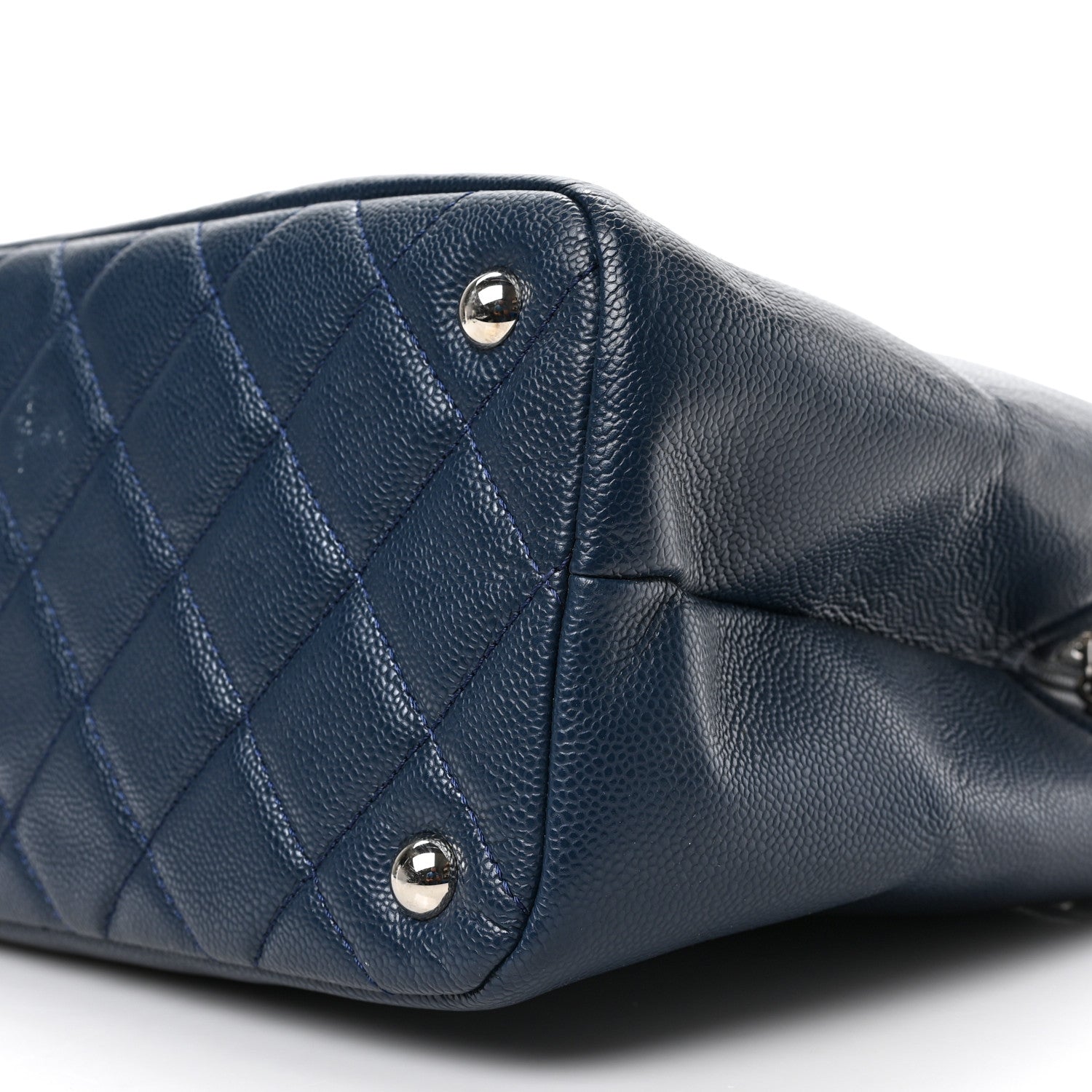Chanel Caviar Timeless CC Soft Tote Navy Blue 9 of 10