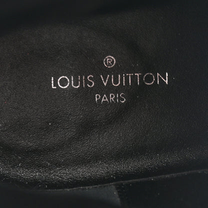Louis Vuitton Calfskin Monogram Wonderland Flat Ranger Boots 36 Black Red White 7 of 15
