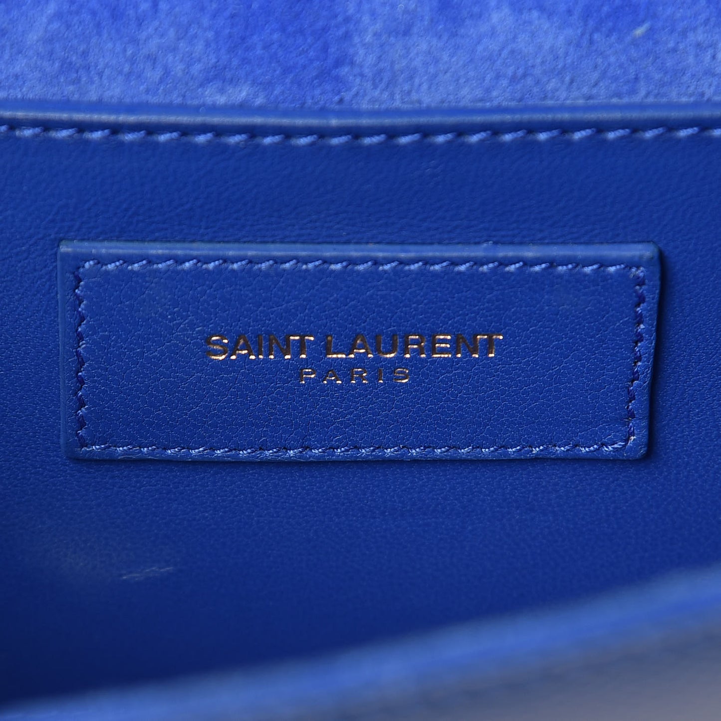 Patent Grain De Poudre Classic Monogram Cassandre Clutch Blue