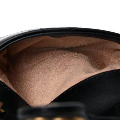 Gucci Calfskin Matelasse GG Marmont 2.0 Coin Purse On A Chain Black 5 of 10