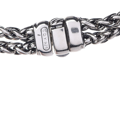 David Yurman Sterling Silver Diamond Prasiolite 16mm Moonlight Ice Albion Wheat Chain Pendant Necklace 6 of 6