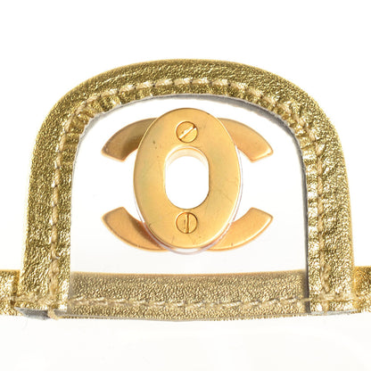 Chanel Vinyl Naked Classic Large Flap Gold 9 of 9