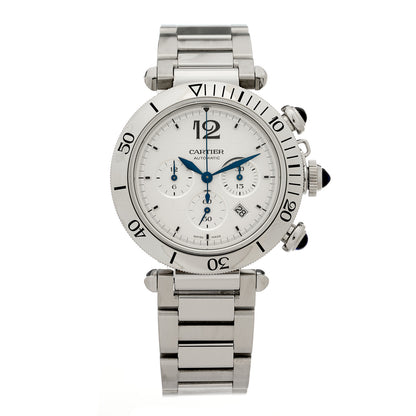 Cartier Stainless Steel 41mm Pasha C Chronograph Automatic Watch 1 of 6