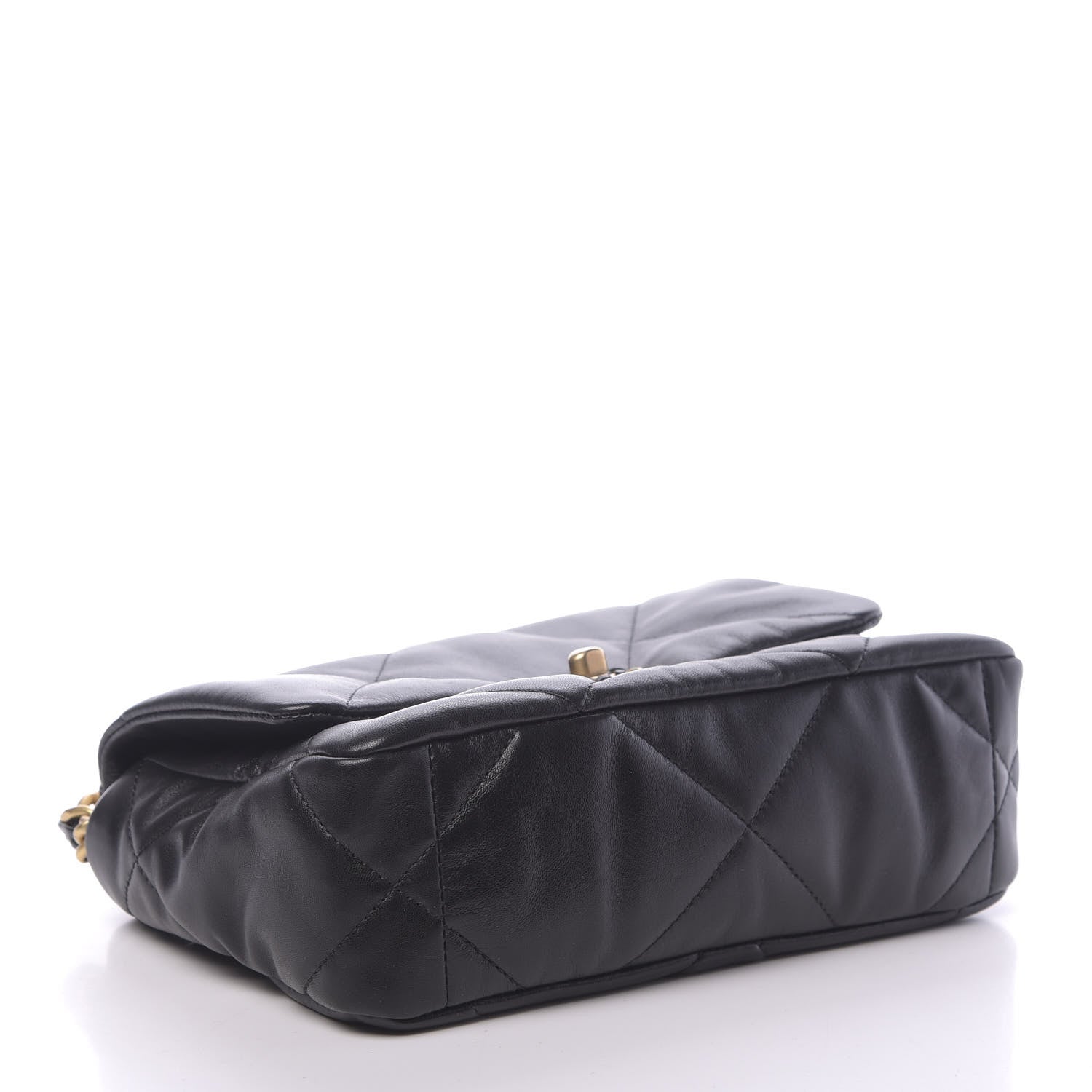 Chanel Lambskin Quilted Medium 19 Flap Black 4 of 11