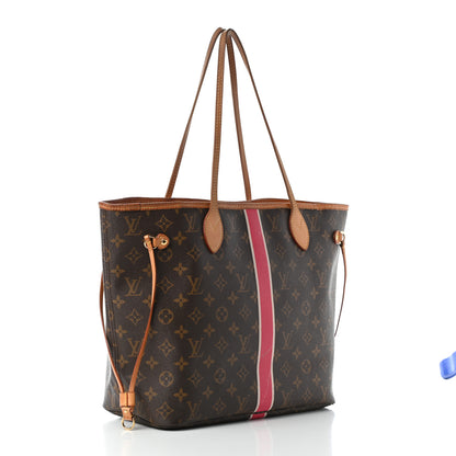 Louis Vuitton Monogram My LV Heritage Neverfull MM Fuchsia White 3 of 12