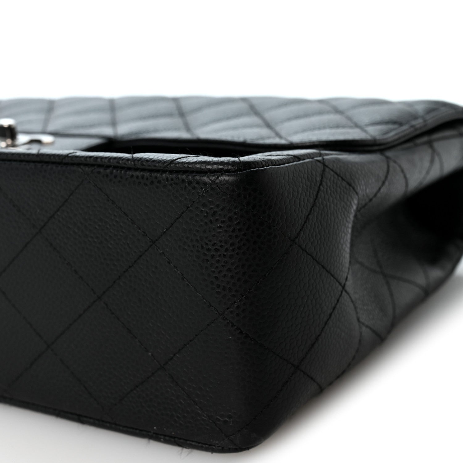 Chanel Caviar Quilted Jumbo Single Flap Black 10 of 10