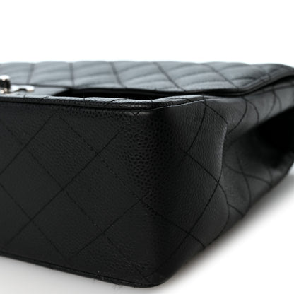 Chanel Caviar Quilted Jumbo Single Flap Black 10 of 10
