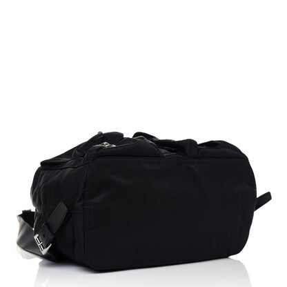 Prada Tessuto Nylon Saffiano Medium Backpack Black 3 of 12