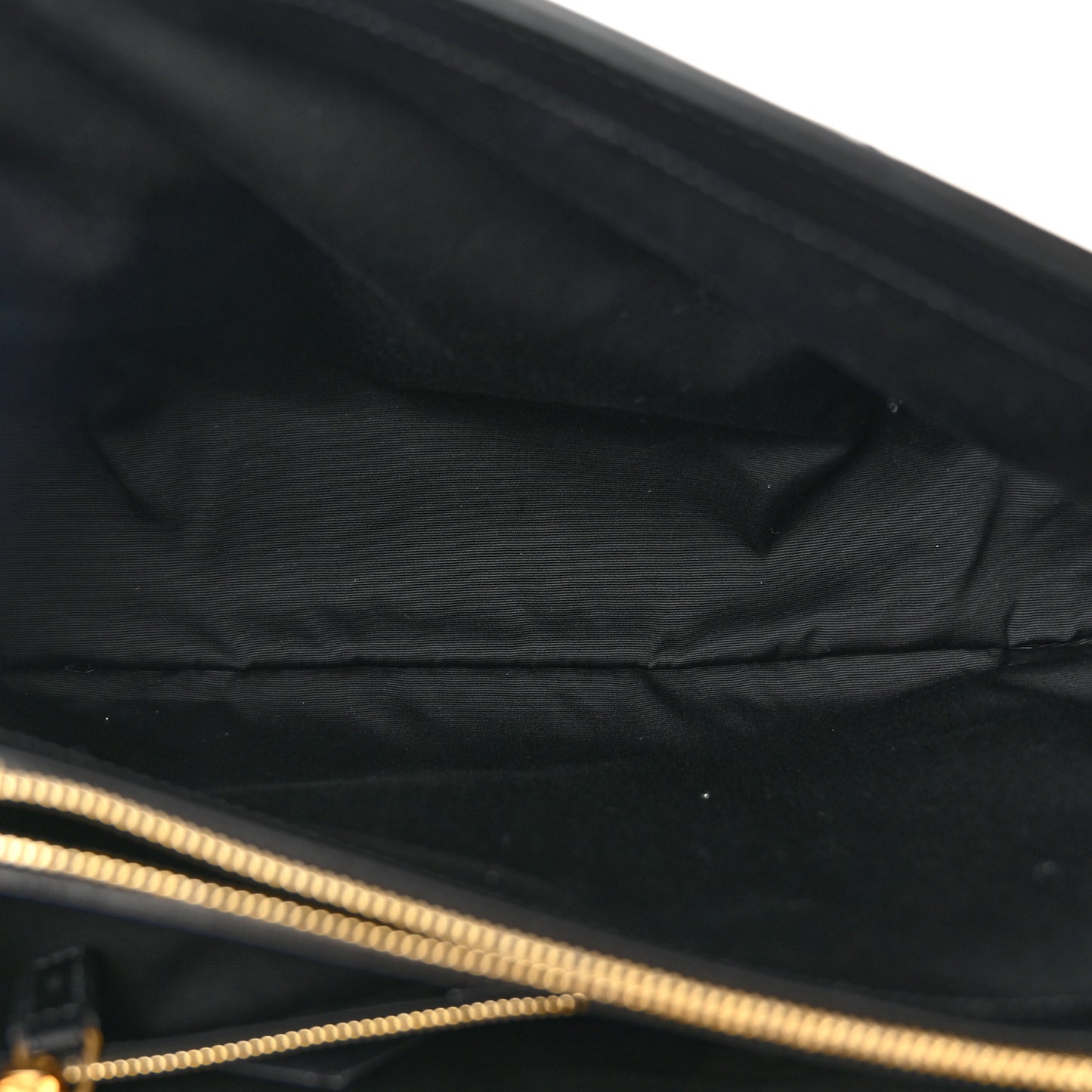 Calfskin Y Quilted Monogram Large Loulou Chain Satchel Black