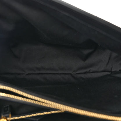 Saint Laurent Calfskin Y Quilted Monogram Large Loulou Chain Satchel Black 5 of 11