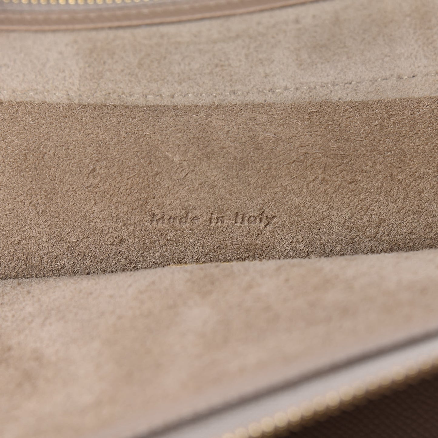 Grained Calfskin Mini Belt Bag Light Taupe
