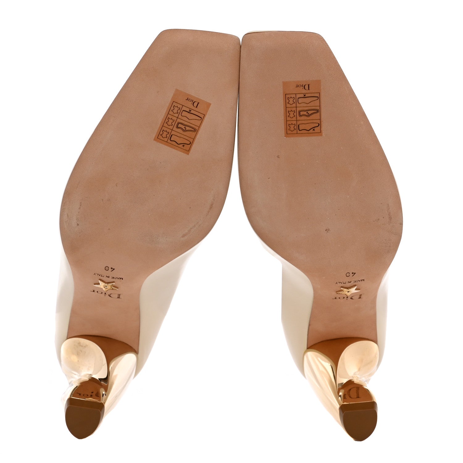 Christian Dior Soft Calfskin Rhodes 80mm Pumps 40 Off White 5 of 13