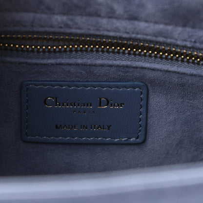 Christian Dior Lambskin Cannage Medium Lady Dior Blue 5 of 7