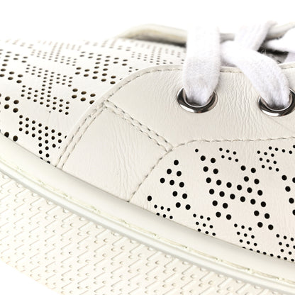 Hermes Perforated Calfskin Mens Clap High Top Sneakers 40 White 11 of 16