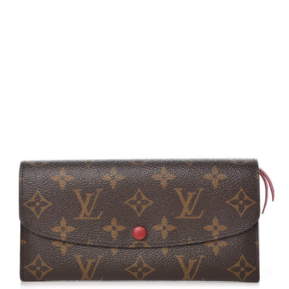 Louis Vuitton Monogram Emilie Wallet Red 1 of 11