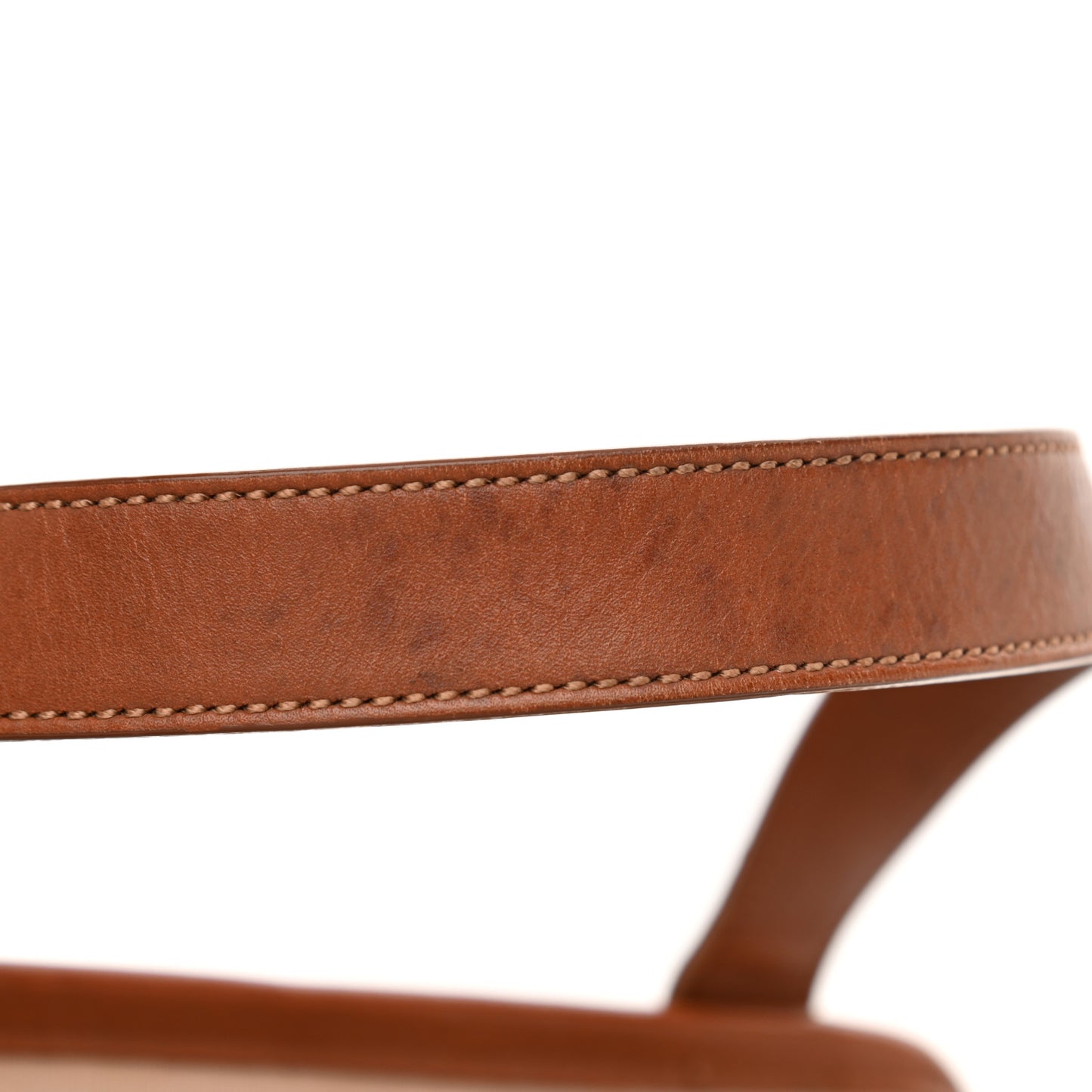 Canvas Nova Check Buckle Satchel Natural