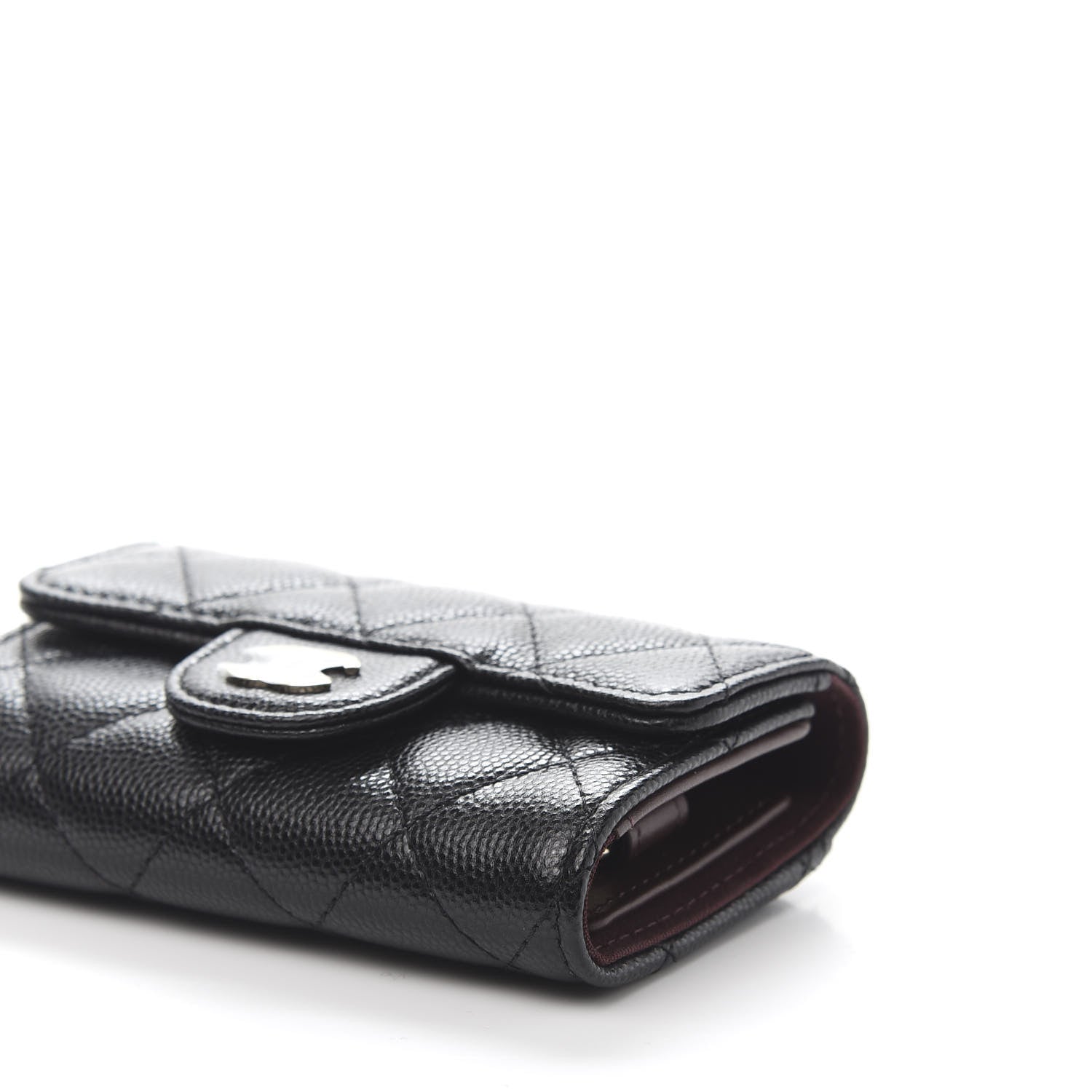 Chanel Caviar Quilted Classic 4 Key Holder Wallet Black 10 of 11