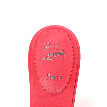 Christian Louboutin Crepe Satin Nicol Is Back 85 Slide Sandals 40 Venus 7 of 8